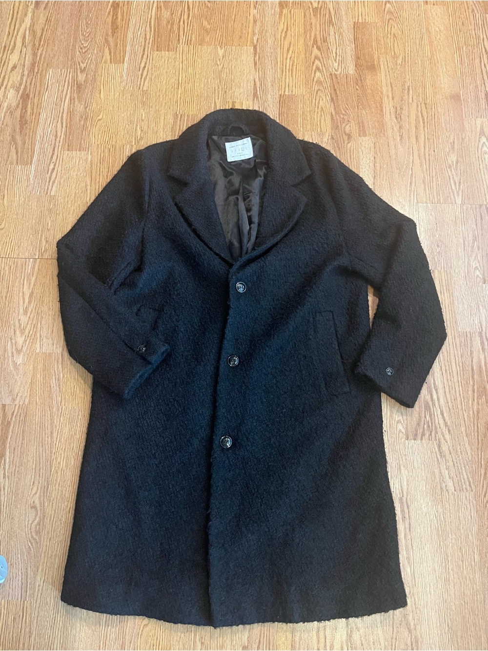 Urban Outfitters Men's Black Pea Coat